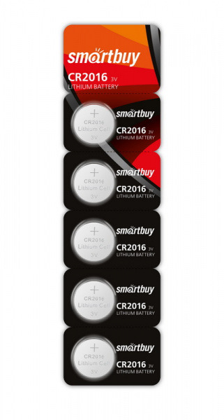 SmartBuy батарейка CR2016/5B арт.SBBL-2016-5B (5/100/4000) оптом