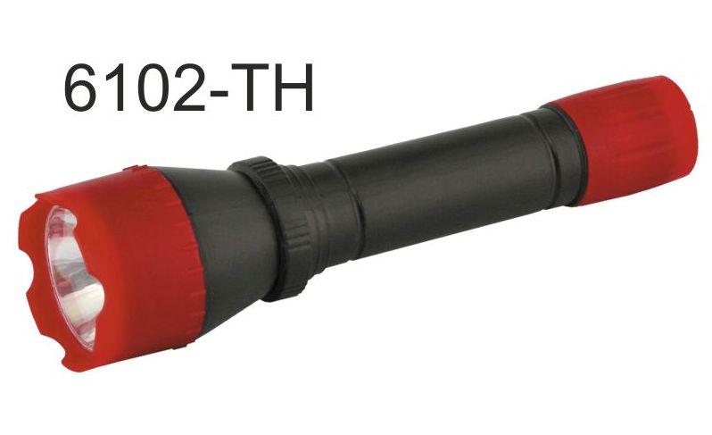 Ultraflash фонарь 6102-ТН (красный,1LED,1реж. 2хR06,пласт,блист-пакет) 1/25 оптом