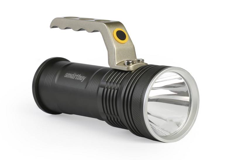 SmartBuy фонарь SBF-30-H CREE T6 10W аккум. метал. с ручкой 2x18650 IP54 (1/20) оптом