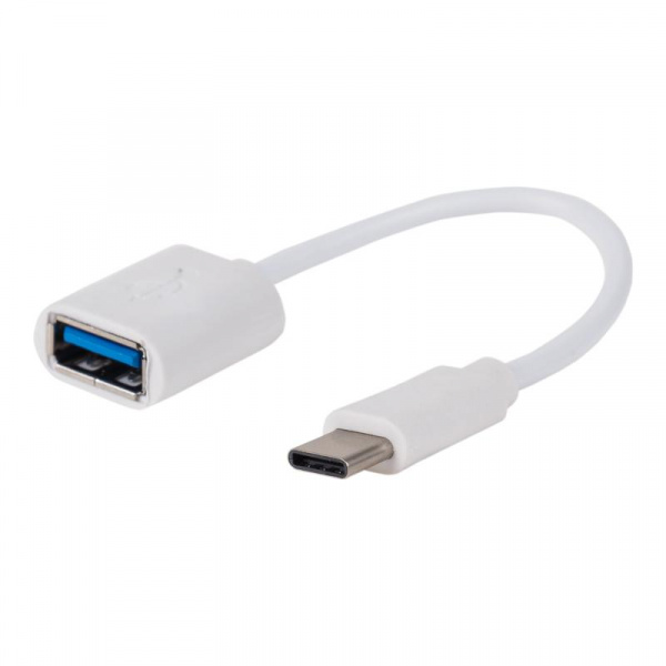 REXANT 18-1180 USB кабель OTG Type C на USB шнур 0.15м белый  (10/500) оптом