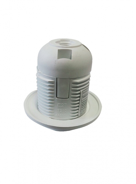 Smartbuy патрон SBE-LHP-sr-E27 пластик с кольцом белый термостойкий (50/200) оптом