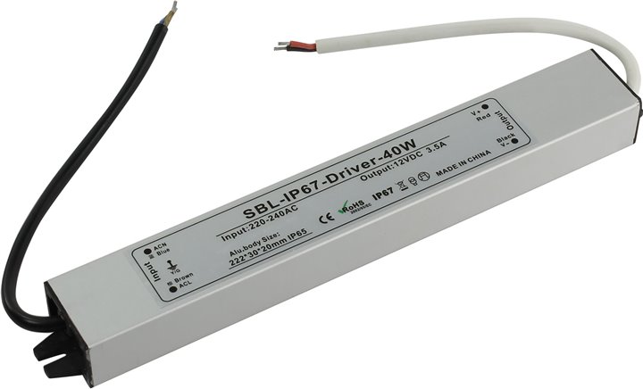 Smartbuy драйвер SBL-IP67-Driver- 40W для LED ленты (1/50) оптом