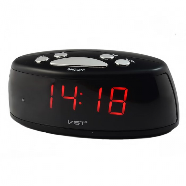VST-773-1 часы электронные (красные цифры) кабель с USB, блок в комплект не входит!   оптом